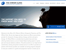 Tablet Screenshot of obrienclinic.com